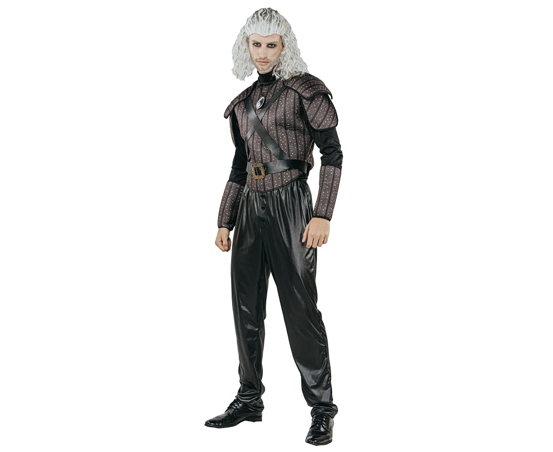 Role play-set for adult Black Warrior (shirt, armor with belt, necklace, cuffs, pants), size 52